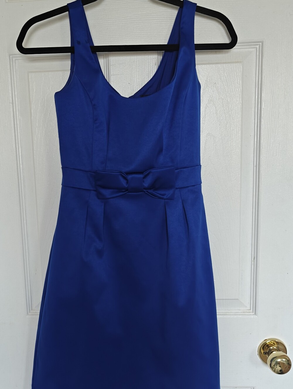 Jacob Royal Blue Mini Dress with Waist Bow